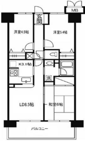 リグランド立石の物件間取画像